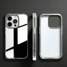 VRNOEI Fashion Makeup Mirror Phone Case, Compatible With 18 Pro Max, 17 Pro Max, 17 Pro, 16 Pro Max, 15 Pro, 17 Air, 14 Plus, 13 Pro, 12, 11, Shockproof Frame Back Cover - Silver - View 20