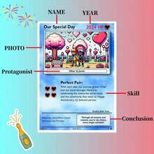 15PC/20PCS/50pcs Personalized Custom Limited Edition Greeting Cards For Couples, Suitable For Couples, Friends, And Relatives. Ideal For Party Invitations, Couple Anniversaries, And Also Perfect For Collecting, Exchanging, Dating, And Trading. - Couple - Size G - View 2