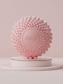 2个7厘米TPE材质健身按摩球，肌肉放松硬质颈椎经络按摩球，适用于手部、足部、背部磁疗瑜伽球 - 淺粉色 - 查看 12