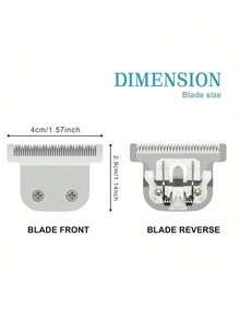 Replacement Deep Tooth Blade (#04521) For Andis T-Outliner Detachable Trimmer, Fits Some Trimmers T-Blade Replacement (Silver) - Multicolor - View 3
