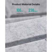 Soundsbay Paneles Acústicos para Insonorizar, 12 Pack de Paneles Decorativos de Ladrillo para Pared, Autoadhesivos, Absorben Sonido, para Hogar y Techo, 30 * 30 * 0.9 cm, Blanco - Paquete de 12-Gris - Ver 3