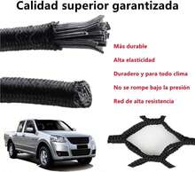 EDWINAYY Red de Carga Elástica 60x80 cm - Organizador Trasero para Auto\/Camión\/SUV con Ganchos, Malla de Non Reforzado Antidesgarros + Sistema Antideslizamiento - negro - Ver 5