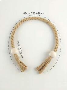 磁性窗帘绑带，波西米亚风流苏窗帘扣，用于固定窗帘和室内装饰，可调节窗帘扣，耐用悬挂式窗帘固定器，男女通用，适用于家庭、卧室、办公室、阳台等场所，装饰性流苏窗帘扣，家居装饰配件，房间装饰 - 彩色 - 查看 4