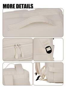 Myco Viz Air 40x30x20cm Convertible Personal Item/Carry-On Bag/Backpack, Suitable For Short Trips, Easily Fits Under Seat, Fits 14-Inch Laptop, Portable, Unisex Solid Color, Travel/Trolley/TSA-Compliant Airplane Backpack, Also Suitable As A Bookbag Travel Bag Holiday - Multicolor - View 6