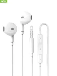 Acer 有線耳機 人體工學設計 入耳式線控帶麥 音樂 遊戲 k歌 適用蘋果華為小米 白色 - 白色 - 查看 11