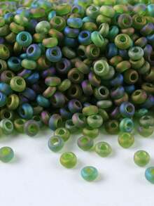 GO2CJBEADS DIY串珠工艺材料 10克手链珠 多色 2毫米圆形玻璃珠，用于珠宝制作