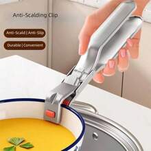 Multi-Purpose Heat Resistant Tongs, Silicone Non-Slip Bowl/Dish Clamp, Steamer Clip, Kitchen Pot Holder, Heat Insulation Gripper, Oven Baking Tray Clip - Multicolor - View 2