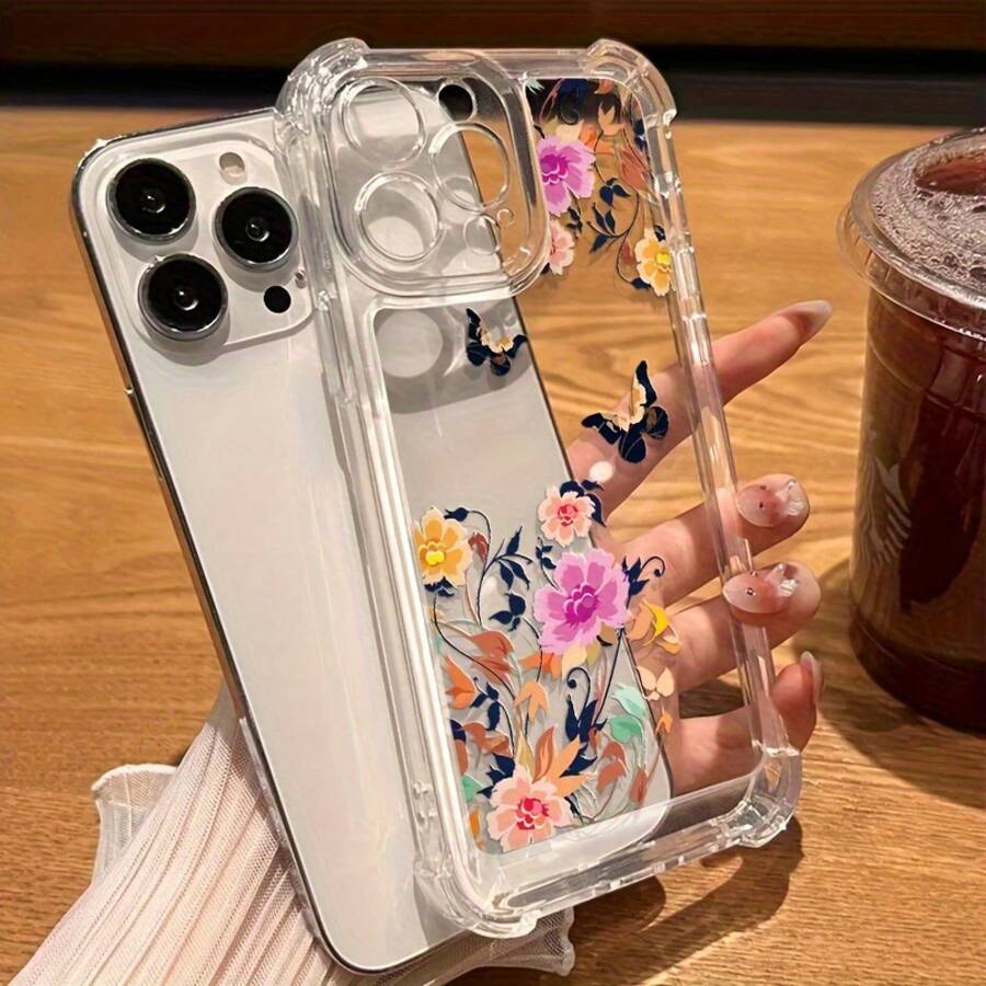 Esta funda de teléfono personalizada con diseño de mariposa impresa es elegante y simple, con protección contra golpes y caídas en las cuatro esquinas, resistente a las manchas y duradera, adecuada para 17/17 Pro/17 Pro Max/17 Air/ 16/16 Pro/16 Pro Max/16 Plus/ 15/15 Pro Max/15 Pro/15 Plus/ 14/14 Pro/14 Plus/14 Pro Max/ 13/13 Pro/13 Pro Max/12/12 Pro/12 Pro Max/11/11 Pro/11 Pro Max/XR/X/XS/XS Max. Es el regalo de cumpleaños perfecto para novias, novios, esposos, esposas, amigos o para uno mismo, innovador y a la moda, adecuado tanto para hombres como para mujeres.Con una funda de teléfono suave, transparente y resistente a impactos con cuatro esquinas. - Transparente 2805 - Ver 1