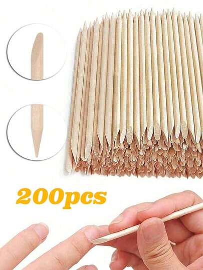 木质脱毛蜡棒 - 适用于身体、眉毛、唇毛、鼻毛去除，令肌肤光滑，专业SPA及居家使用皆宜，也适合化妆、家居装饰、梳妆台、旅行、卧室、化妆配件、圣诞礼物、化妆品、化妆工具、价格实惠、礼品、女士礼物、圣诞礼物