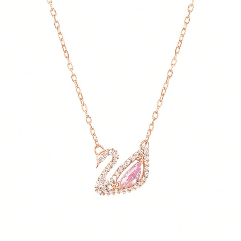 Swarovski Swan Necklace For Ladies 5469989 - 粉紅色5469989 - 查看 1