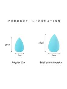 40个迷你水滴形化妆海绵粉扑，干湿两用，不吸水，美妆工具 - 彩色 - 查看 7