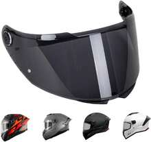 ALIENTO DEL VIENTO Mica Color Humo Negro para Casco de Moto MT Helmets Thunder 4 SV \/ Stinger 2 - Oro rosa - Ver 1