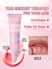 Febble Smooth Lip Scrub - Gentle Lip Exfoliating Cream. Remove Dead Skin, Fade Lip Lines And Enhance Lip Color. Keep Your Lips Soft And Moist With Daily Use. Suitable For All Types Of Lips. - #03 - Xem 7
