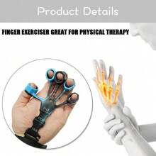 Adjustable Resistance Finger Exerciser, Hand Grip Strengthener Trainer For Arm And Palm Muscle Training And Rehabilitation, Suitable For Athletes And Daily Use To Improve Grip Strength - Multicolor - View 4