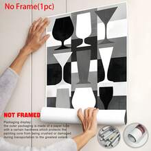 3 PIEZAS Póster de lienzo abstracto en blanco y negro. Póster abstracto de cuchillo, tenedor, taza y tazón. ¡Decoración del hogar y arte de pared! Arte de lienzo para pared. Decoración de pared para dormitorios, salas de estar, baños, comedores y pasillos de oficinas. Decoración de habitación estética, decoración de habitación, decoración de habitación, marco opcional.