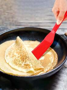 Espátula de silicone para crepes e ovos (1 unidade), raspador multifuncional de silicone de alta qualidade, utensílio de cozinha, clipe para virar bifes, clipe para espátula de ovos - espátula longa e fina para panquecas e omeletes perfeitas - utensílio de cozinha, faca de manteiga resistente ao calor, utensílio para misturar e assar, presente ideal para volta às aulas, retorno à universidade, formatura, escolha perfeita para o Dia de Ação de Graças. - Multicolorido - Ver 4