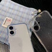 1pc Transparent Phone Case With Shiny Starry Sky Pattern, Compatible With IPhone 11/12/13/14 Pro Max/15/16/17/17 Pro/17 Pro Max - Clear - View 6