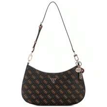 Guess Noelle II Top Zip Small Shoulder Bag |  | Women Shoulder Bags - 棕色標誌 - 查看 1