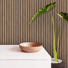 Adhesive Wallpaper With Ribbed Cedar Wood Pattern, Thin Strips - Multicolored 15 - View 6