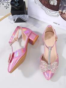 2026 New Fashion High Heels For Teenage Girls, Stylish Princess Student Performance Pumps - Pink - View 3