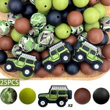 5/25/50pcs Military Soldier Series Silicone Bead Set - Soldier Badge & Design - Suitable For DIY Crafts Like Keychains, Necklaces, Bracelets, Decorative Pens, Jewelry And Pendants - Great For Back To School, Halloween, Christmas, Holidays, Birthday Gifts - Military Fan Soldier Series - View 17