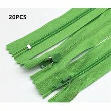 20pcs Mixed Color #3 Nylon Zippers, 7.87 Inch Closed Length, Suitable For DIY Handicraft Zippers, Can Be Used For Bags, Garments And Sewing Projects - 20 pcs - View 16
