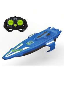 1pc Remote Control Speedboat Toy, Water Toy For Bath, Outdoor Sports Interactive Game Electronic Toy, Spiral Propulsion, Suitable For Boys And Girls, Birthday, Christmas, Halloween Gift