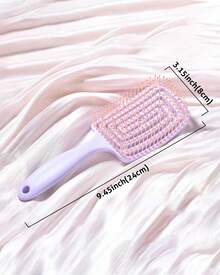 Professional Vented Hair Brush Comb Anti-Static Scalp Massage Combs Styling Tool Brush Comb Set For Women - Màu tím - Xem 2