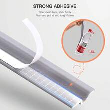 78.74 Inch Weather Stripping Seal Strip Self-Adhesive Window Draft Stopper Foam Window Gap Sealing Strip Soundproof Winter Insulation For Windows And Doors (White) - Multicolor - View 7