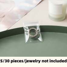 1/10/30/50 Pieces/Small Plastic Bag, Mini Bag, Transparent Plastic Jewelry Thick Self Sealing PVC Zipper Lock Bag, Resealable Polyethylene Bag For Pills, Beads, Screws, Packaging - Multicolor - View 13