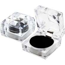 BESPORTBLE Caja De Almacenamiento Para Aretes De AcriLico Transparente 4 Piezas ExhibicioN De Joyeria Y Anillos Con Soporte Multifuncional - como en la foto - Ver 1