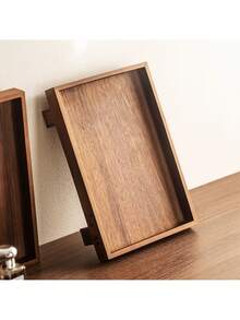 1 khay đựng trang sức cao cấp bằng gỗ hồng mộc, khay đựng trang sức hình vuông trang nhã, khay trang điểm thiết kế độc đáo dùng để đựng phụ kiện và mỹ phẩm, đĩa trang trí trưng bày bông tai. - màu nâu - Xem 7