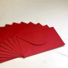 12pcs Deep Red Envelopes, Suitable For Holiday Parties And Gifting To Friends - Burgundy - View 6