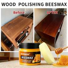 80毫升木器抛光蜡，高品质配方，适用于抛光和保养木质家具，持久保持家具光泽，专为木器护理而设计，易于涂抹，持久耐用。 - 均碼 - 查看 2