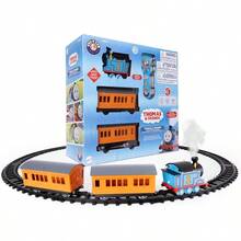 Friends - Juego de Tren de Juguete con Control Remoto, Locomotora, vagones de Tren y Pista con Sonidos autnticos de Tren, Luces y Efectos de Humo de de Agua para nios - Indicador O de batería - Ver 1