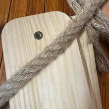 1.5-Meter Wall-Mounted Cat Scratching Rope Cat Climbing Post Platform - Khaki - View 4