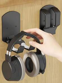 1pc Wall-Mounted Game Controller And Headphone Holder, No-Drill Wall-Mounted Headphone Display Rack, Foldable Space-Saving Design Holder, Essential Gamepad Storage Box For Gamers, Minimalist Style, Home Desk Drawer Organizer