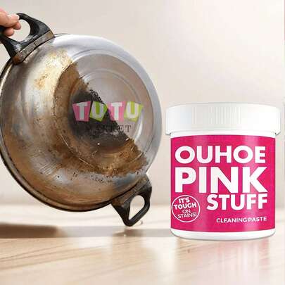 Polvo MáGico De Limpieza De Cocina, Pasta De Limpieza Para Acero Inoxidable, Desengrasante Multiusos Apto Para Ollas, Sartenes, Superficies, Limpieza Profunda Para Campanas Extractoras, Estufas, Grifos Y Suciedad Resistente, Pulimento Para La Parte Inferior De Los Utensilios De Cocina, Pasta De Limpieza Para Utensilios De Cocina De Esmalte/Porcelana/Acero Inoxidable. Removedor De Manchas De Grasa Y óXido De Uso MúLtiple, Pasta De Limpieza Suave Y Multiusos, Apta Para Acero Inoxidable, Cocina, Horno, Campana Extractora, EliminacióN De óXido, Ligera