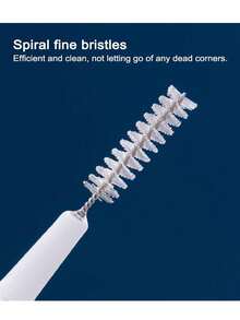 Cepillo de limpieza multifuncional para ducha, limpiador de poros y grietas, limpiador de puertos de teléfono y teclado - Blanco - Ver 3