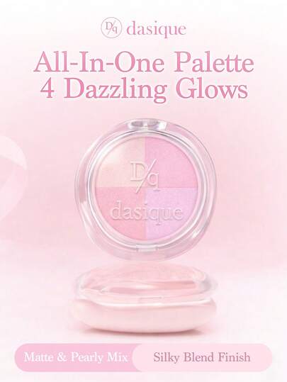  Dasique 4-Color Dazzling Eyeshadow Palette Make Up Long-Lasting High Pigment Graduation Birthday,Easy To Use Smooth Blendable, Vegan Formula Cruelty-Free, Holiday Essential Rose Girl Best Color Charm Vibe, Christmas Gifts For Women, Fancy Fashion Women Brand Makeup Back To School, Wedding Dress For Bride, Summer, Valentines, Vacation, Valentine's Day