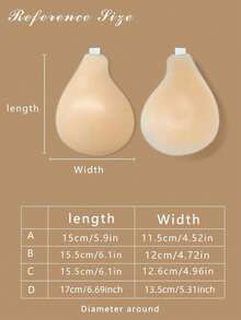 Reggiseno invisibile con effetto lift, riutilizzabile e antiscivolo, adatto per seno piccolo, reggiseno senza spalline e schiena scoperta, indossabile con abiti, costumi da bagno e bikini, nuovo reggiseno invisibile in silicone con spalline - Multicolore - Visualizzare 2