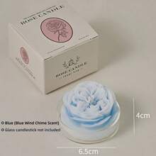 两支手工玫瑰牡丹香氛蜡烛,瑜伽、冥想和放松的完美之选!莲花造型,芬芳怡人,可重复使用——可用作香炉或瑜伽配件收纳盒。也适合作为桌面装饰、摄影道具或生日礼物,营造冥想氛围。 - 彩色 - 查看 13