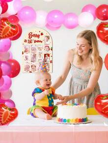 Khung ảnh kỷ niệm sinh nhật 1 tuổi hình quả mọng 3D bằng gỗ, khung ảnh kỷ niệm đáng yêu hình dâu tây cho bé 1 tuổi, bảng đánh dấu cột mốc phát triển từ 1-12 tháng, trang trí sinh nhật, quà tặng cho bé gái, trang trí phòng trẻ, đồ dùng cho bé, thông báo sinh nhật sơ sinh. - Nhiều màu - Xem 4