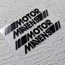 AD 1pc Car Side Window Sticker, Motorcycle Trunk/Tank Sticker, Customized Letter Motormavens Decal For Rear Door Window Car Decoration - one-size - View 4