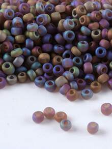 GO2CJBEADS DIY串珠工艺材料 10克手链珠 多色 2毫米圆形玻璃珠，用于珠宝制作