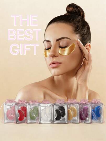 20pcs (10 Pairs) Wedding Gift Set (2 Pcs = 1 Pair), Gel Eye Ice Pack Cooling Eye Pad Hot & Cold Care For Eyes, Gel Eye Mask, Brightening Moisturizing, Dark Circles, Smooth Fine Lines Gel Eye Mask Gift For Women, Both Men And Women Can Use