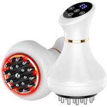 Lymphatic Drainage Massager, Anti-Cellulite Massager For Body Cellulite And Thigh & Belly Stretch Marks Reduction, Handheld Massage Tools For Lymphedema & Lipedema, Sciatica Nerve Pain Relief Devices - trắng - Xem 2