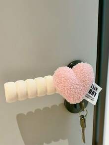 1 Pair Anti-Static Cute Heart-Shaped Door Handle Protective Sleeve, Shock-Proof And Scratch-Resistant - Multicolor - View 4
