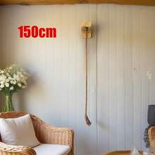 1.5-Meter Wall-Mounted Cat Scratching Rope Cat Climbing Post Platform - Khaki - View 3
