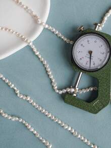 1 Strand 0.4-0.5cm/0.16-0.2inch Asymmetrical Double-Sided Baroque Cultured Freshwater Pearls In White, Orange, Purple, Black, 20cm/7.87inch Pearl Strand, For DIY Handcraft Bracelet, Necklace, Jewelry Making - Multicolor - View 11